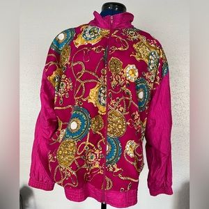 Resort Bay Vintage Wind Breaker Top Size Medium